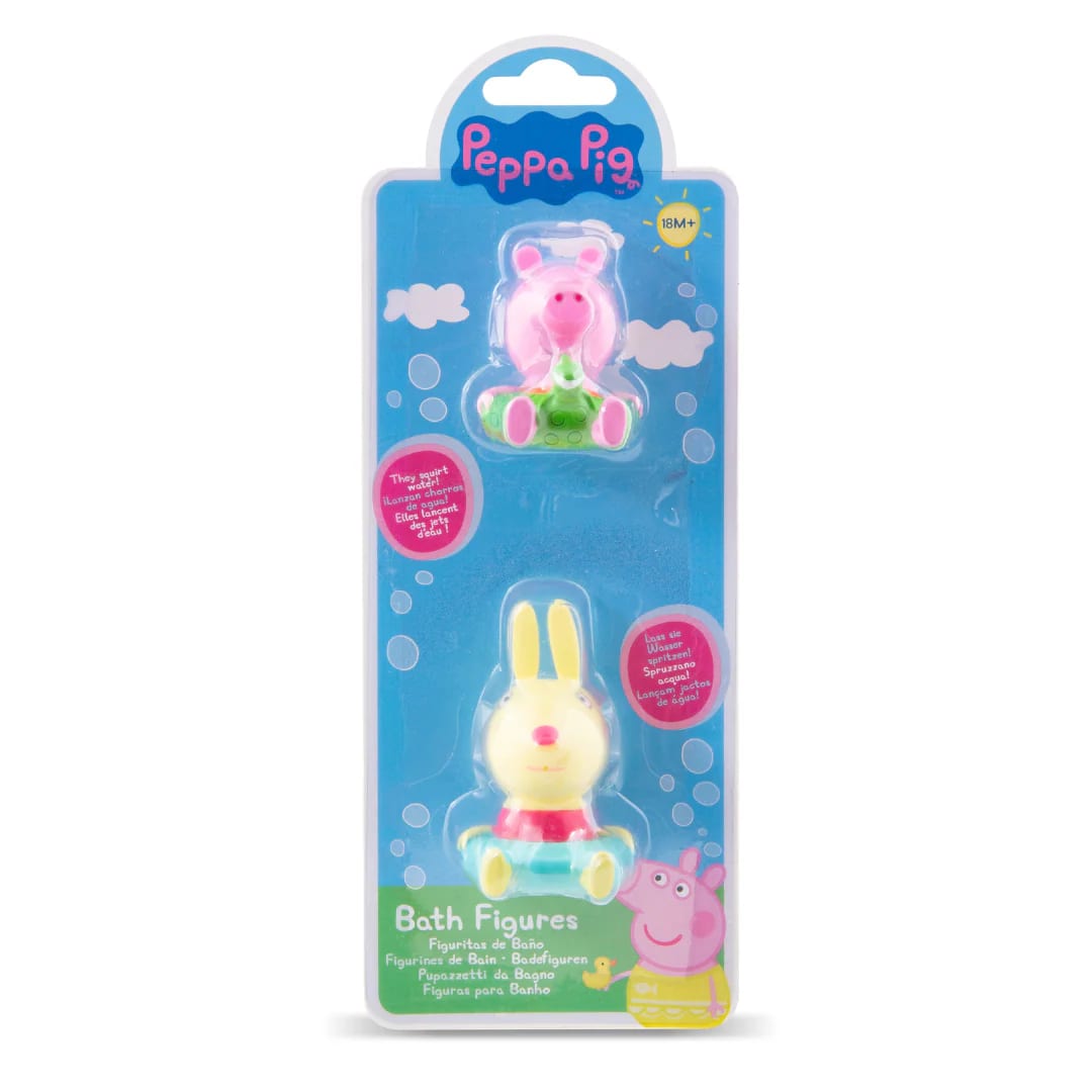Set De 5 Figuras De Baño Peppa Pig – Incluye A Peppa, George, Mamá, Papá Y Abuelo – Diversión Asegurada