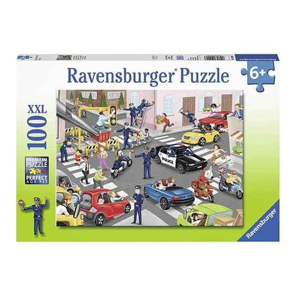 RAVENSBURGER PUZZLE XXL PATRULLA POLICIAL 100 PIEZAS 0