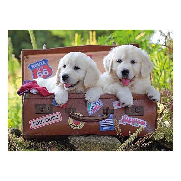 RAVENSBURGER PUZZLE XXL CACHORRITOS VIAJEROS 100 PIEZAS2