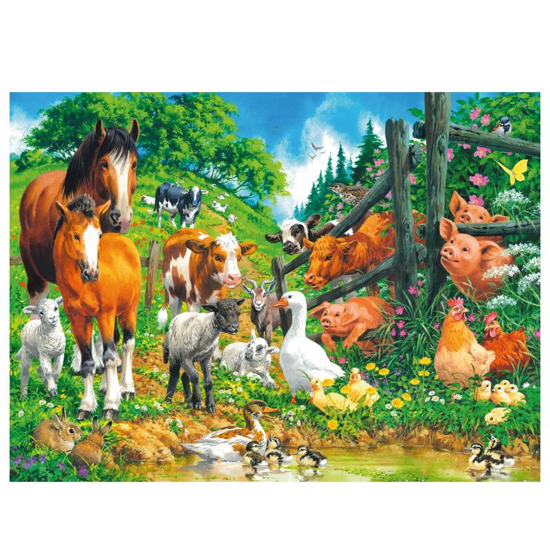 RAVENSBURGER PUZZLE XXL REUNIÓN DE ANIMALES 100 PIEZAS2