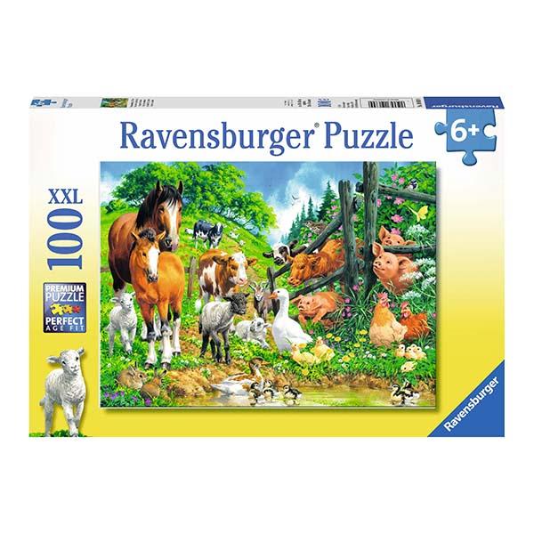 RAVENSBURGER PUZZLE XXL REUNIÓN DE ANIMALES 100 PIEZAS 0
