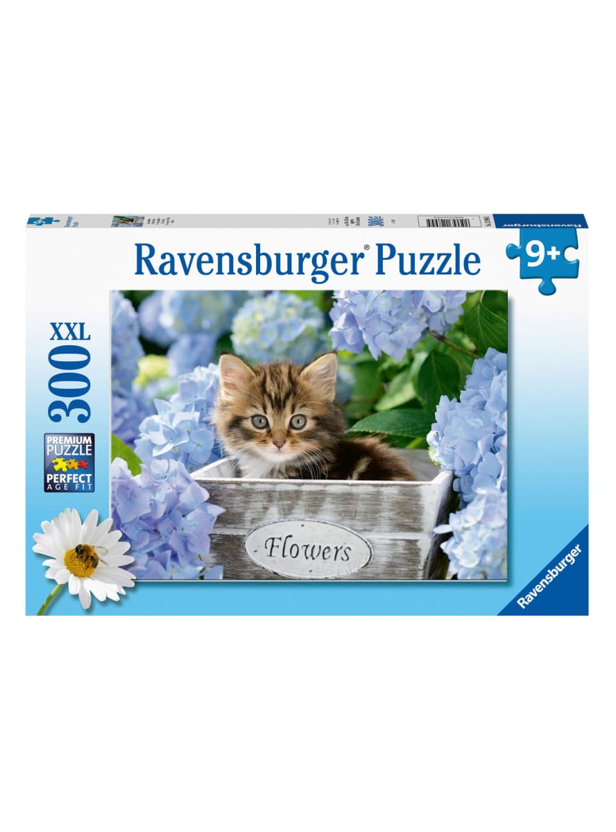 RAVENSBURGER PUZZLE XXL GATITO EN EL CANASTO 300 PIEZAS 0