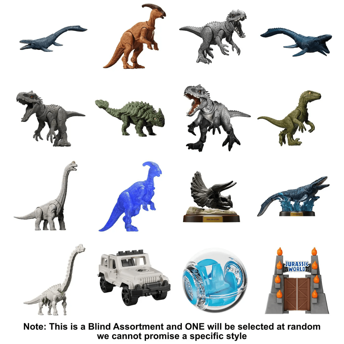 Blokees Figures | Jurassic World Terraventure TS 02 | Welcome to Jurassic World | Caja 12 Figuras A3