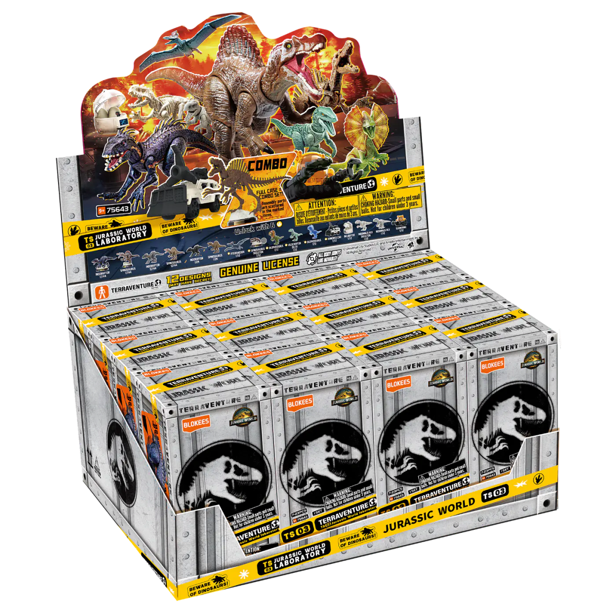 Blokees Figures | Jurassic World Terraventure TS 03 | Jurassic World Laboratory | Caja 12 Figuras A 0