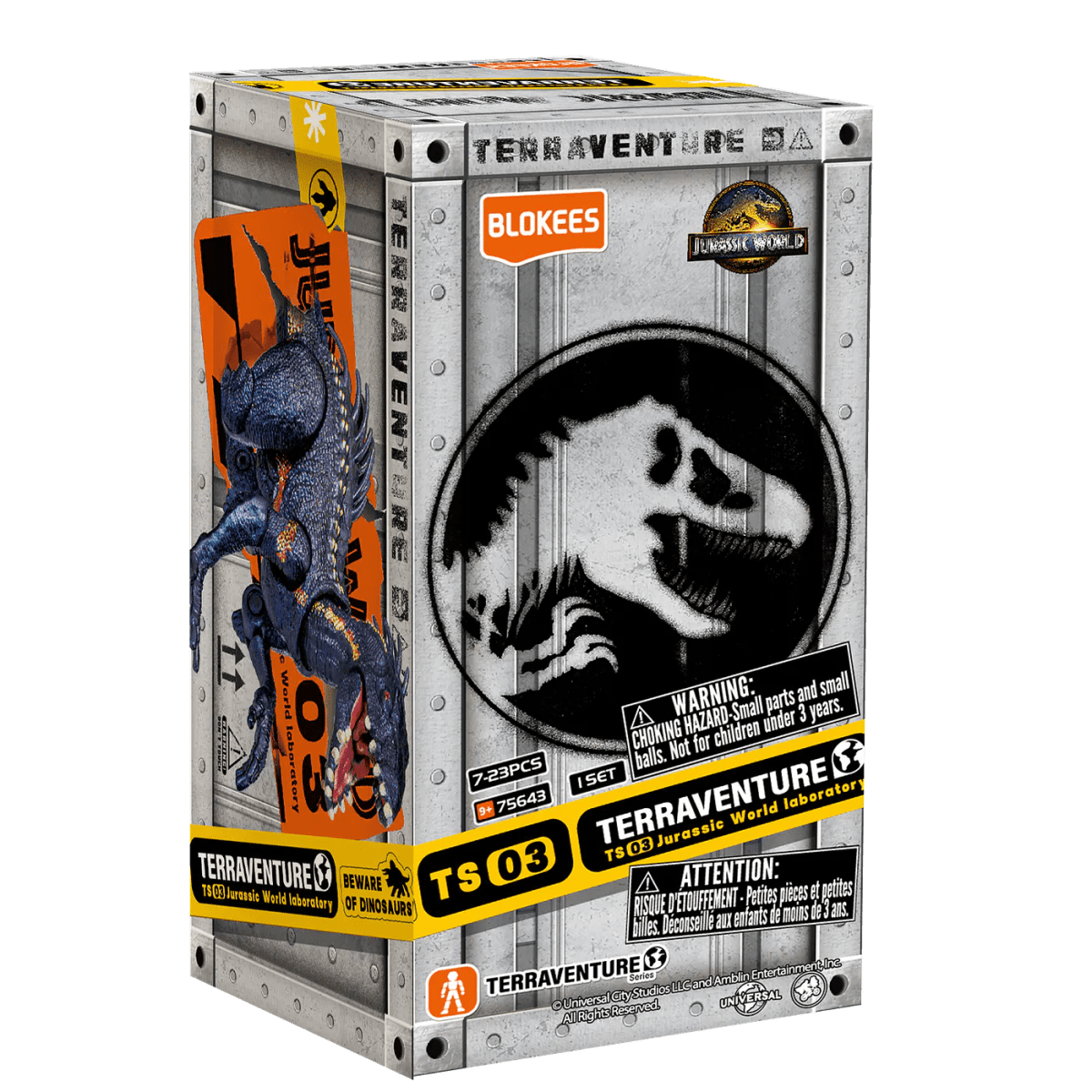 Blokees Figures | Jurassic World Terraventure TS 03 | Jurassic World Laboratory | Caja 12 Figuras A2