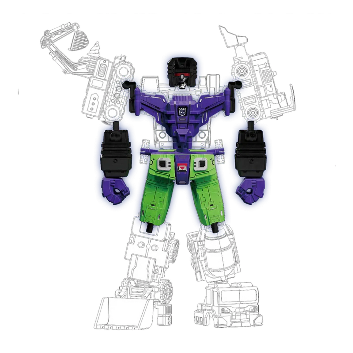 Blokees Figures | Defender Version Devastator Kits Combining Accessory3