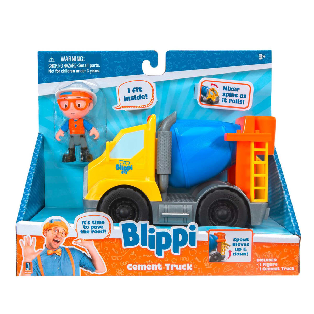 BLIPPI MINI VEHICULO CAMIÓN CEMENTO 2