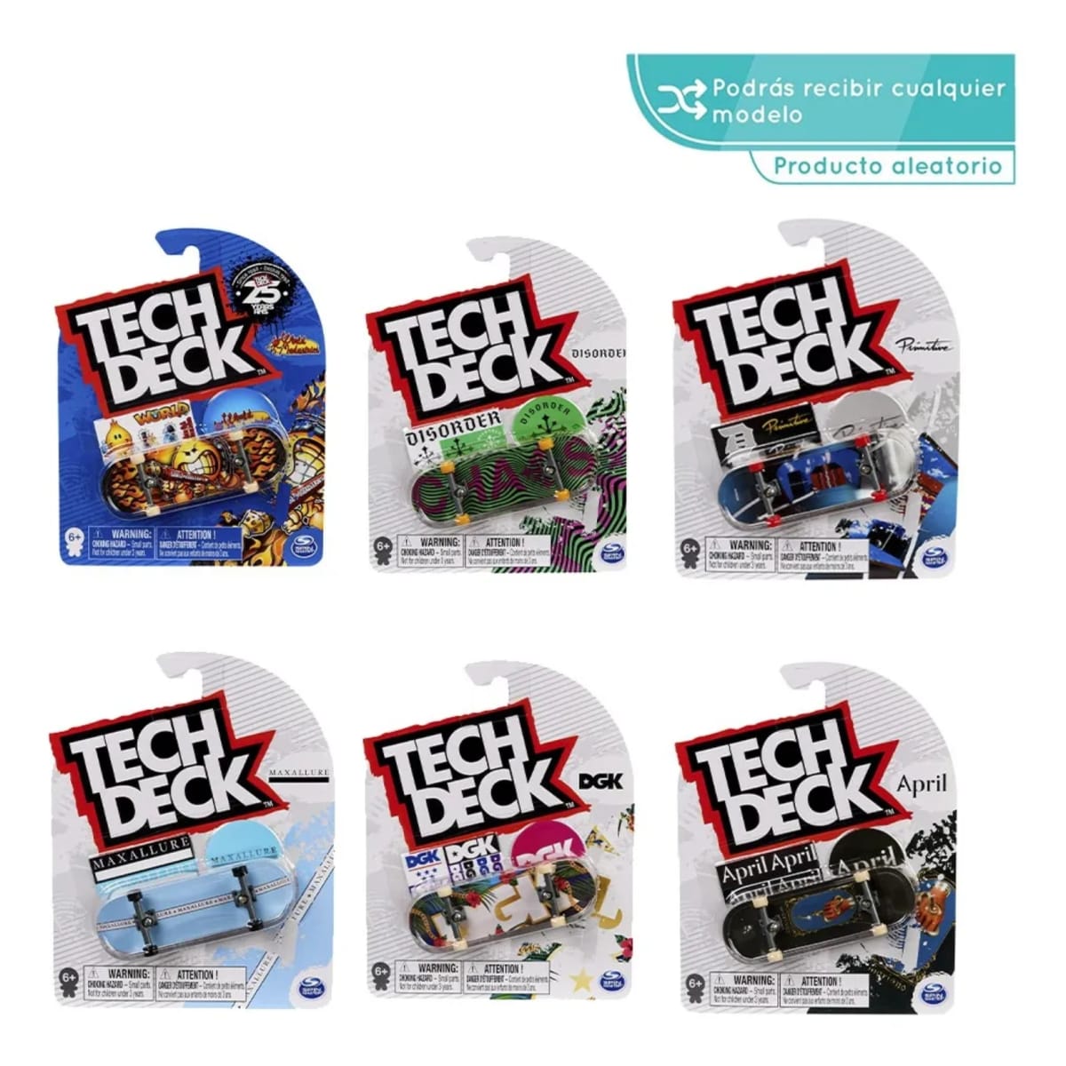 TECH DECK SKATES PARA DEDOS 96MM SKATE FINGERBOARDS 0