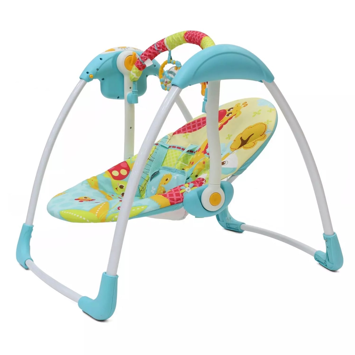 COLUMPIO PORTATIL PARA BEBES AZUL2