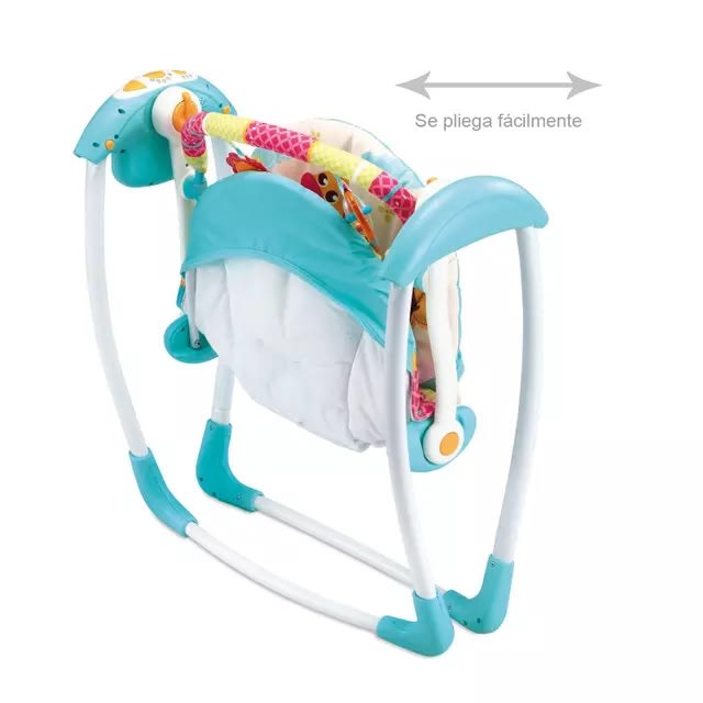 COLUMPIO PORTATIL PIKABOO  PARA BEBES AZUL3