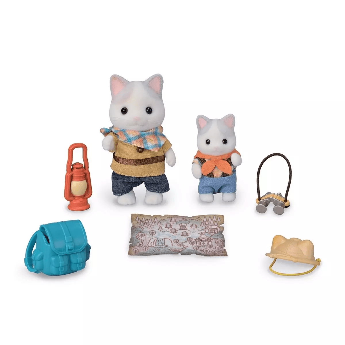 Set exploradores bebe gato latte y hermano2