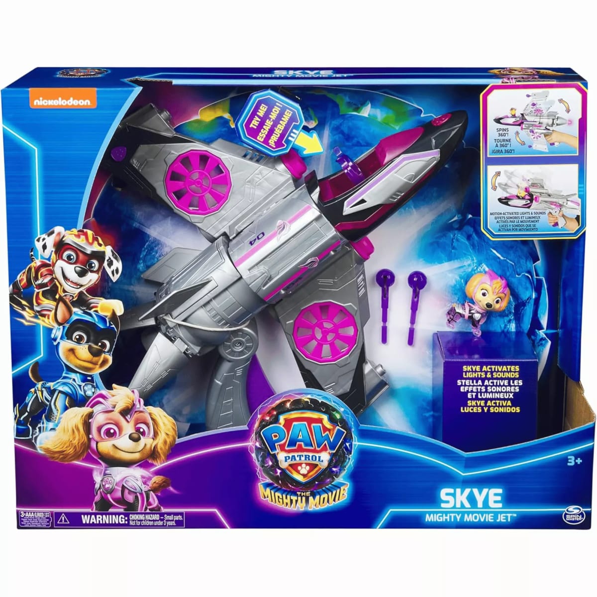 PATROL MIGHTY  MOVIE JET SKYE LUZ Y SONIDO 1
