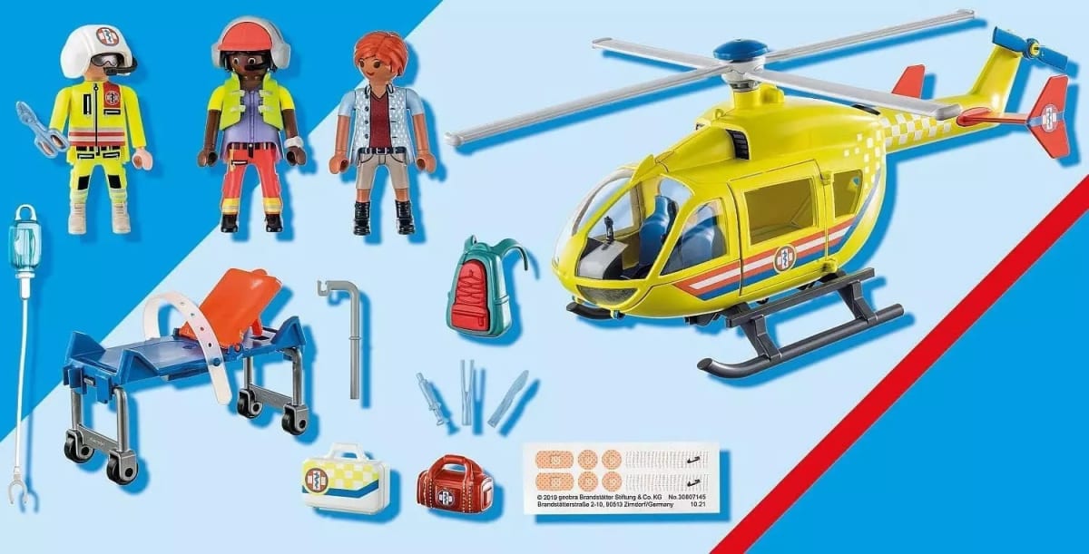 PLAYMOBIL HELICÓPTERO MÉDICO1
