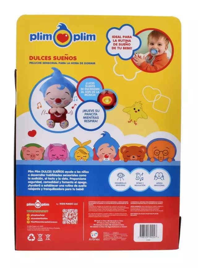PLIM PLIM PELUCHE PARA DORMIR 30 CMS CON MUSICA3
