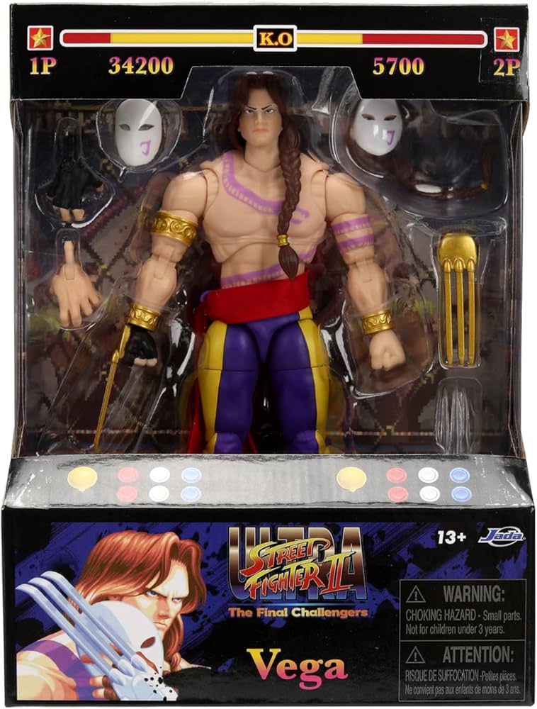 FIGURA STREET FIGHTER VEGA ACTION FIGURE 15 CM 1