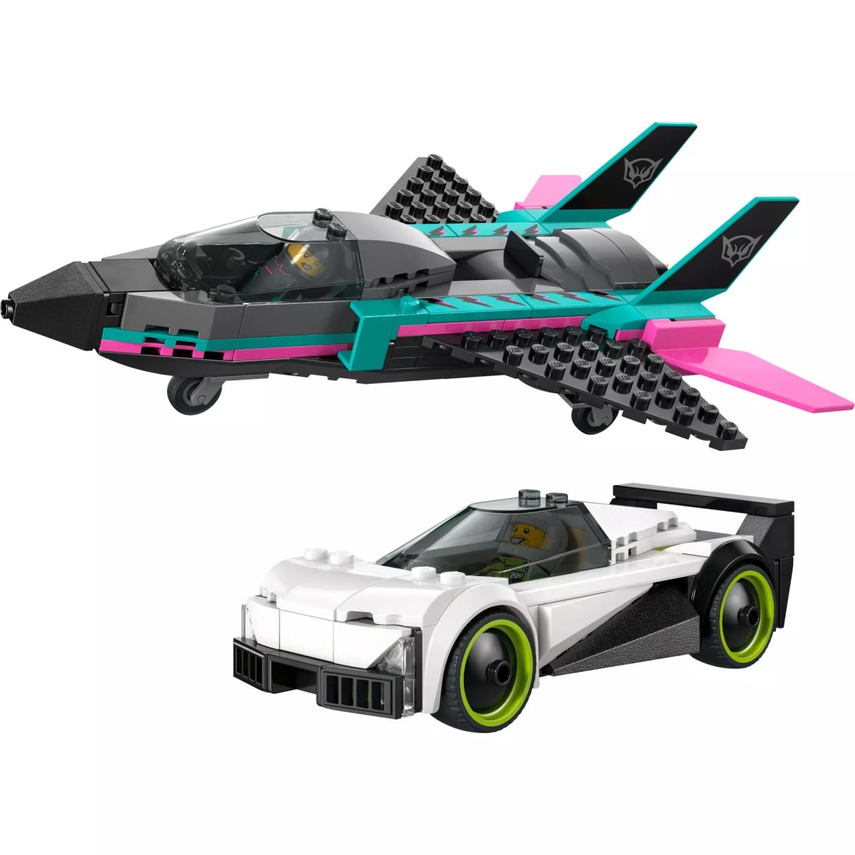 LEGO CITY AVIÓN JET VS AUTO2