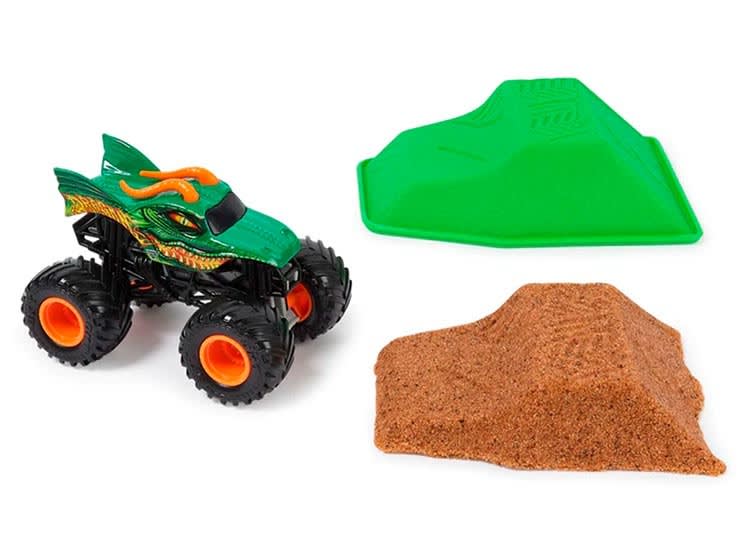 MONSTER JAM SET VEH + KINETIC SAND2
