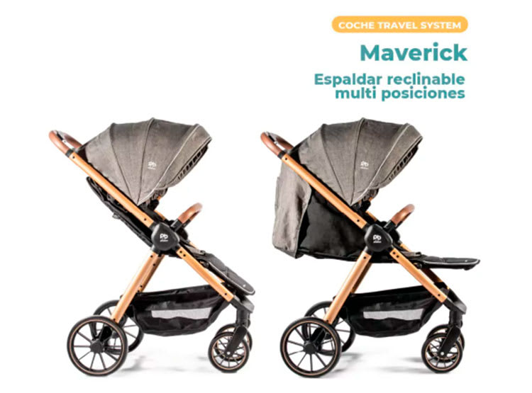 COCHE TRAVEL SYSTEMS PIKABOO -  MAVERICK NEGRO3