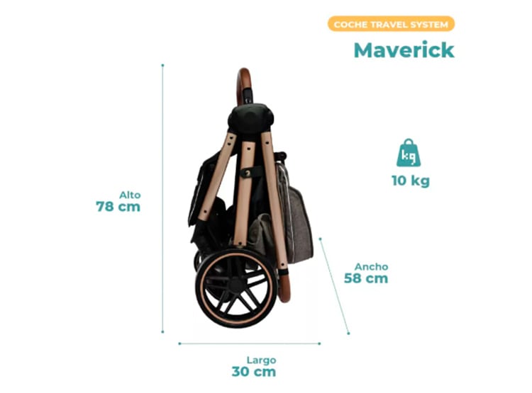 COCHE TRAVEL SYSTEMS PIKABOO -  MAVERICK NEGRO1