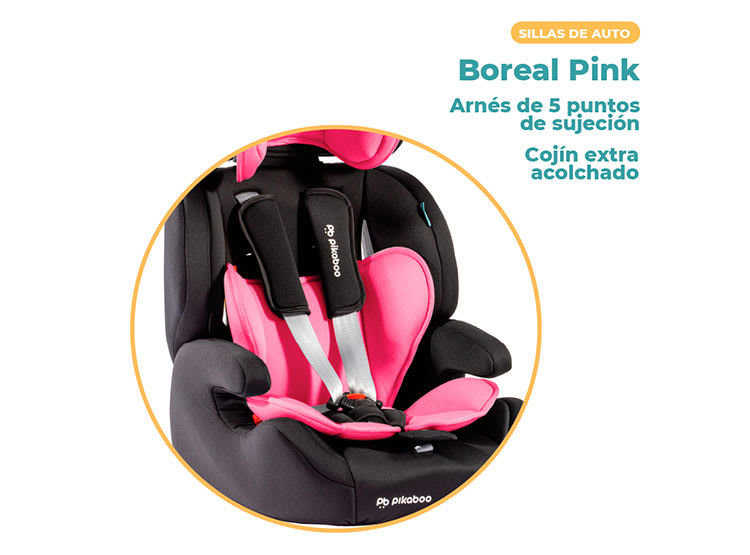 SILLA AUTO BUTACAPIKABOO -  BOREAL PINK1