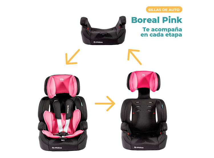 SILLA AUTO BUTACAPIKABOO -  BOREAL PINK3