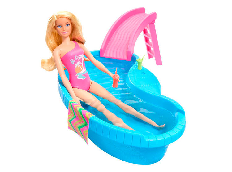 BARBIE DE PISCINA GLAM CON TOBOGAN1