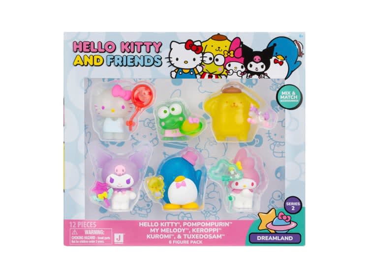 HELLO KITTY AND FRIENDS PACK DE 6 FIGURAS 0