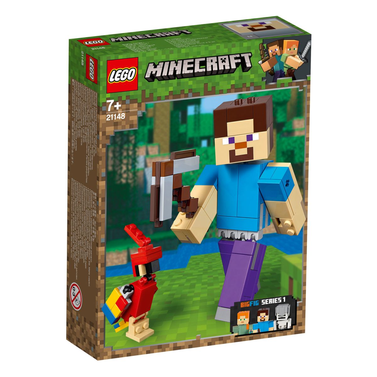 LEGO MINECRAFT BIGFIG STEVE CON LORO 0