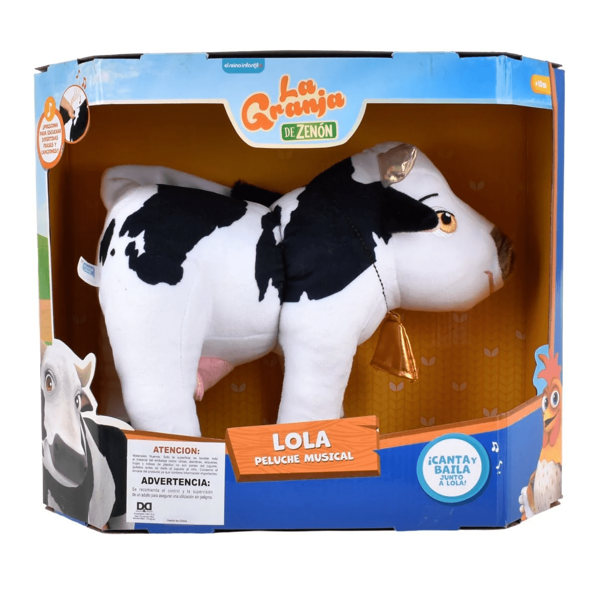 LA GRANJA DE ZENON PELUCHE MUSICAL 35CM SURT 0