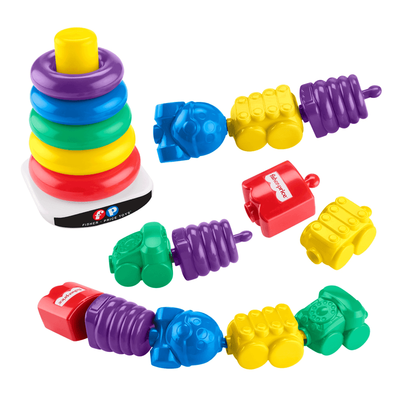 FISHER PRICE KIT PILA DE ARITOS Y CUENTAS RETRO1