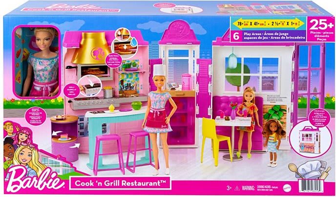 BARBIE RESTAURANTE CON MUÑECA 0