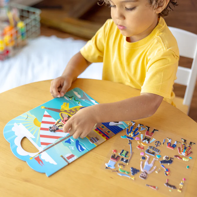 MELISSA & DOUG STICKER SET COLORING PAD PIRATE  10223