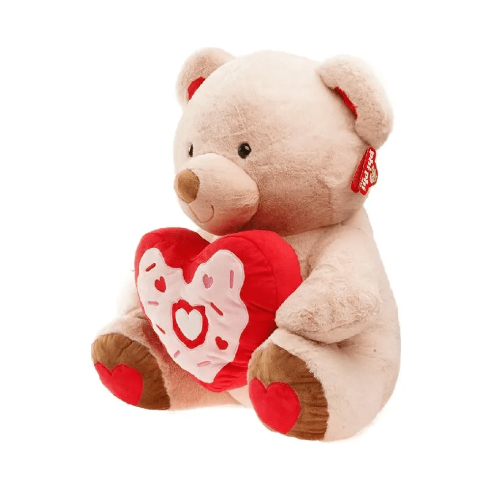 Peluche Oso Beige Con Corazon Dona2