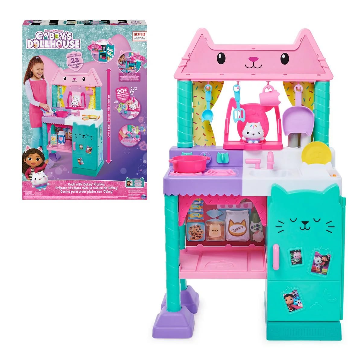 GABBY COCINA PARA CREAR CON CAKEY CON SONIDO Y ACCESORIOS 1