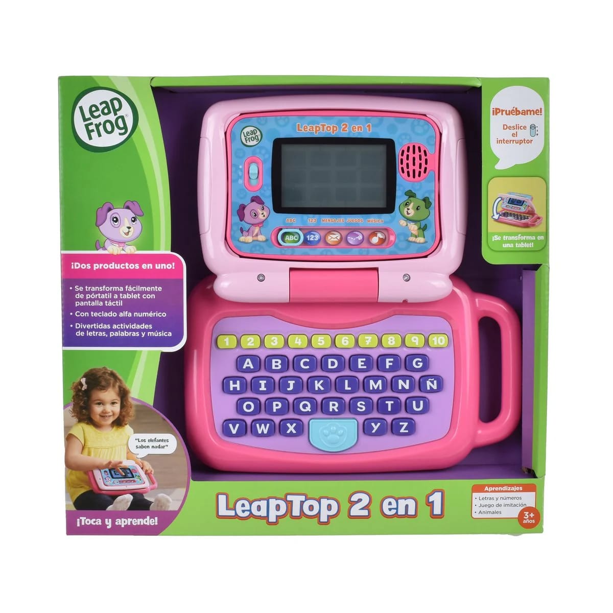 COMPUTADOR LEAFROG 2 EN 1 ROSADO 80-600959 ASD 1