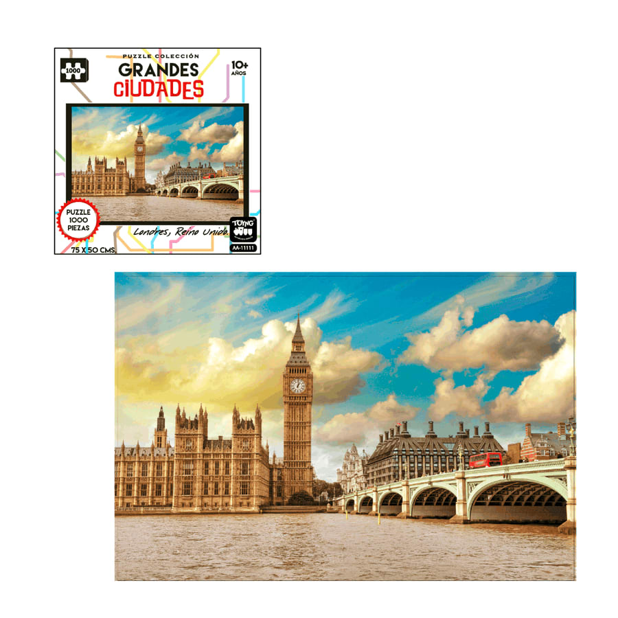 PUZZLE 1.000 PIEZAS  6 MOD.  GRANDES CIUDADES SURT.4