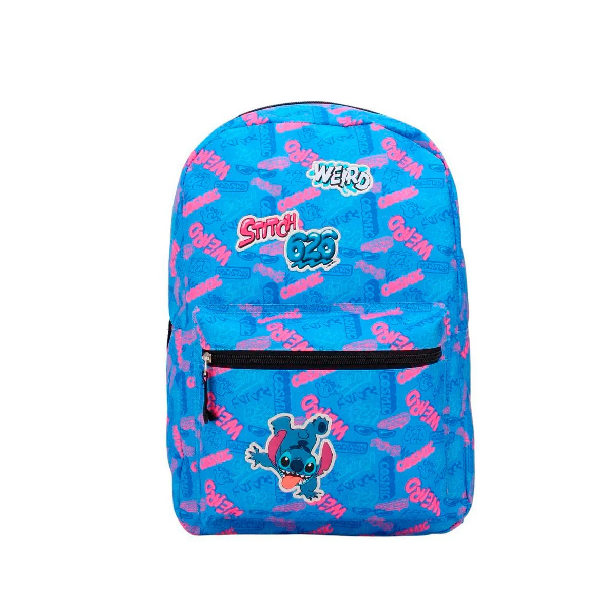 MOCHILA JUVENIL STITCH PARCHES (3 DISEÑOS) 0