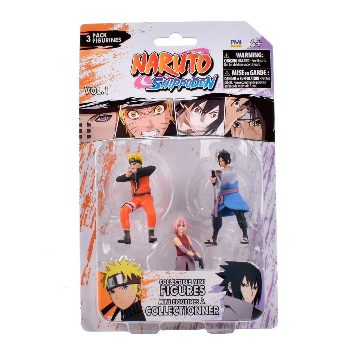 NARUTO PACK 3 FIGURAS COLECCIONABLES 7CM 1