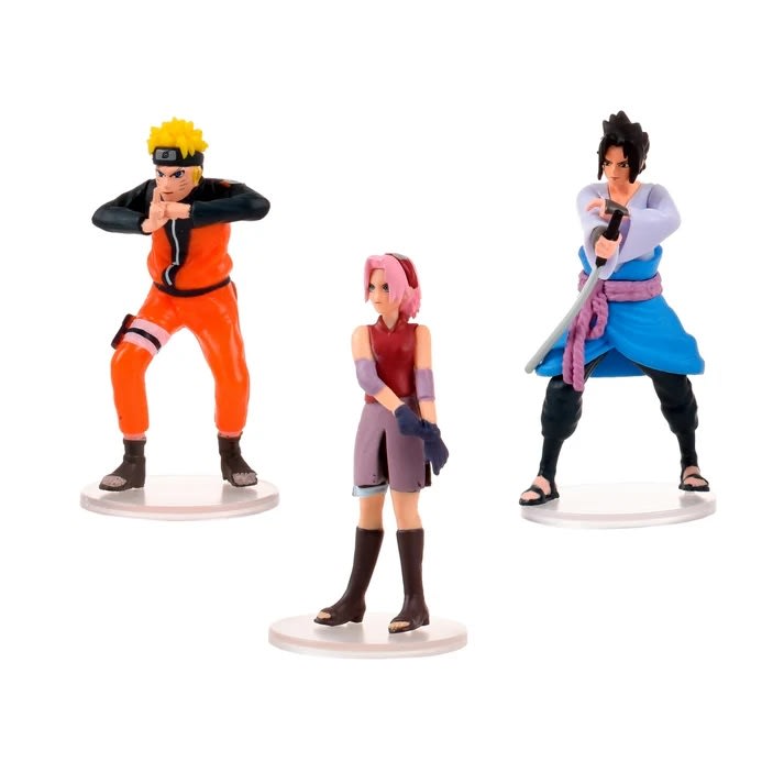 NARUTO PACK 3 FIGURAS COLECCIONABLES 7CM1