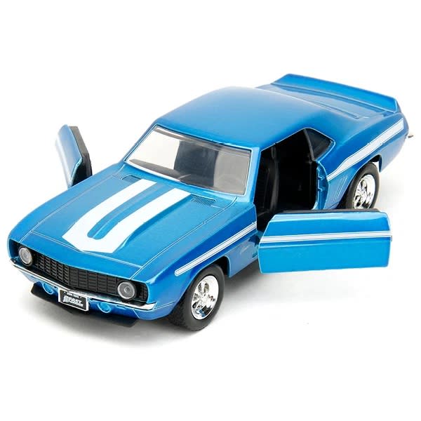 JADA TOYS FAST AND FURIOUS CHEVROLET CAMARO 1969 (AZUL CANDY)2