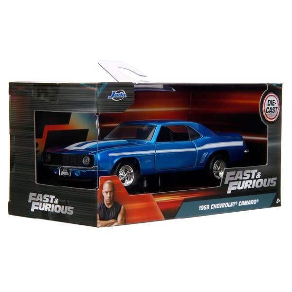 JADA TOYS FAST AND FURIOUS CHEVROLET CAMARO 1969 (AZUL CANDY) 2