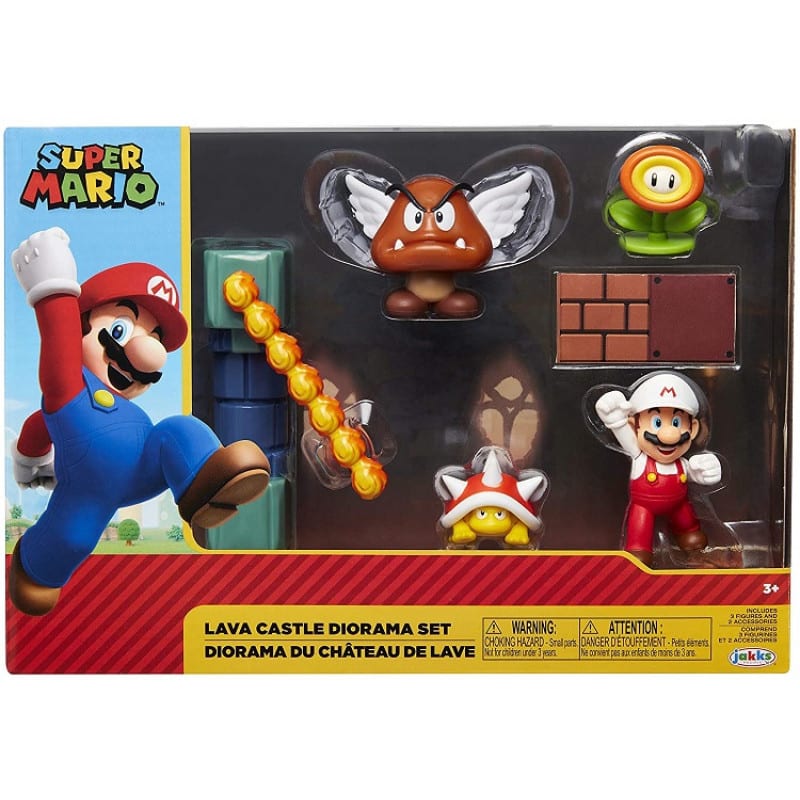 MARIO BROS -SET DE FIGURAS DEL CASTILLO DE LAVA - 40015 0