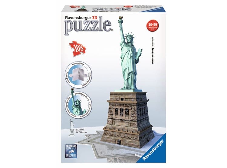 RAVENSBURGER PUZZLE 3D STATUE OF LIBERTY 108 PIEZAS 0