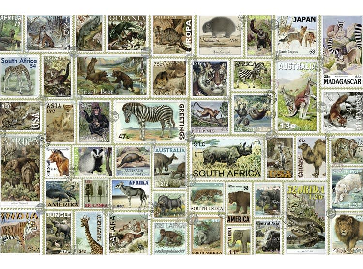 RAVENSBURGER PUZZLE ANIMAL STAMPS 3000 PIEZAS2