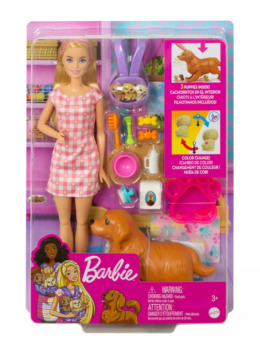 Barbie Set de Juego Cachorros Recién Nacidos 1