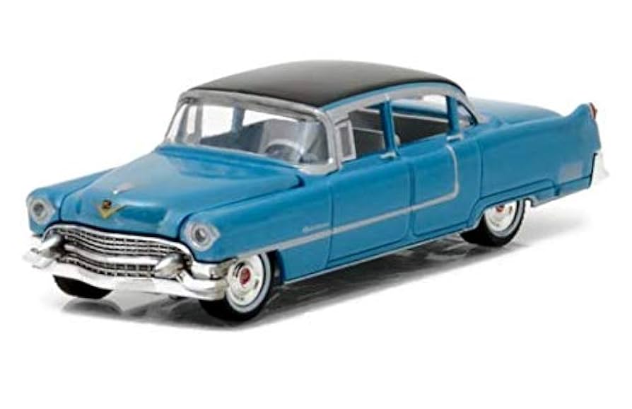 1:64 Hollywood Series 16 - Elvis Presley (1935-77) - 1955 Cadillac Fleetwood Series 60 Blue Cadilla1