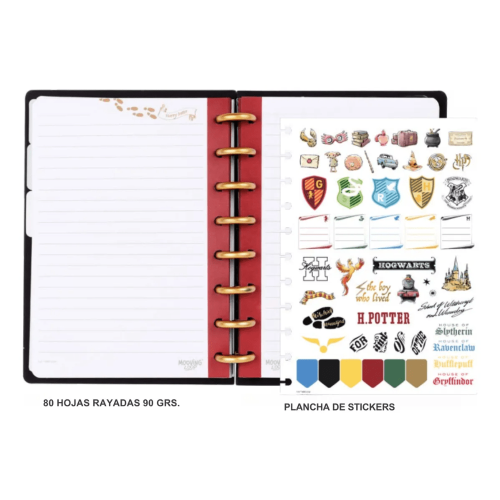 CUADERNO DISCOS A5 HARRY POTTER - MOOVING LOOP2
