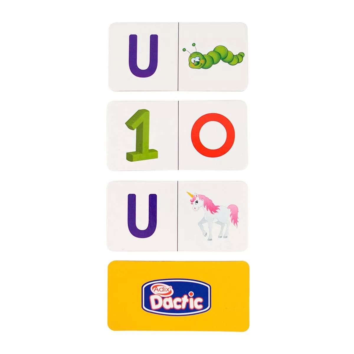 JUEGO - DOMINO SONIDO INICIAL VOCAL CARTON - DACTIC1