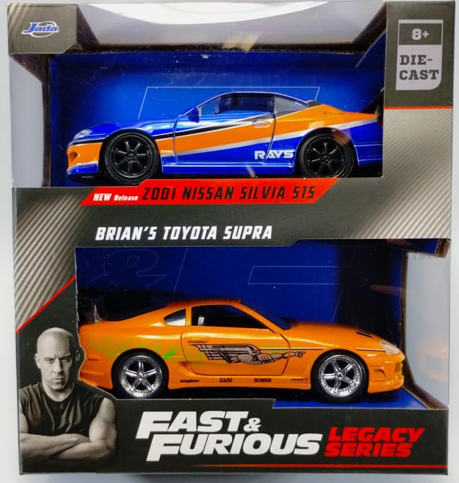 1:32 | FF Legacy  | FF (Twin Pack)_Walmart 2001 NISSAN SILVIA 515 / BRIAN´ S TOYOTA SUPRA 1