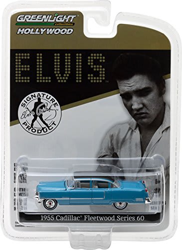 1:64 Hollywood Series 16 - Elvis Presley (1935-77) - 1955 Cadillac Fleetwood Series 60 Blue Cadilla 1